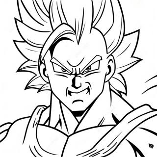 Pagina Para Colorear De Gogeta Super Saiyan En Batalla 8767-7170