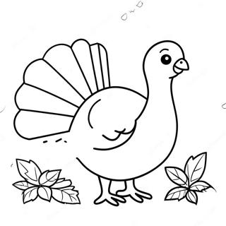 Pagina Para Colorear Pavo De Accion De Gracias Lindos 8866-7246