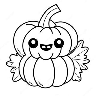 Pagina Para Colorear Calabaza De Accion De Gracias Adorable 8867-7249