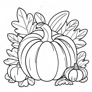 Pagina Para Colorear Calabaza De Accion De Gracias Adorable 8867-7250