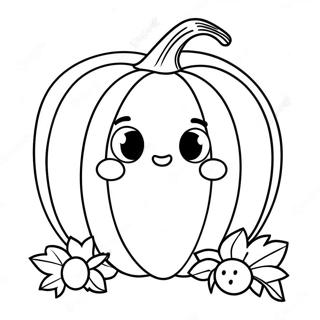 Pagina Para Colorear Calabaza De Accion De Gracias Adorable 8867-7252