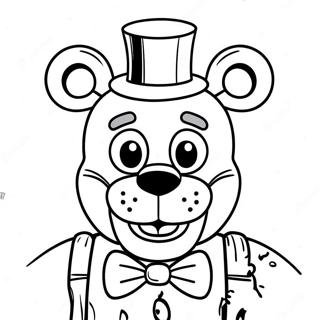 Pagina Para Colorear De Freddy Fazbear Espeluznante 8937-7305