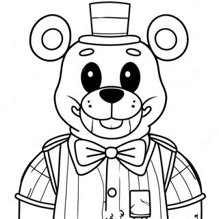 Pagina Para Colorear De Freddy Fazbear Espeluznante 8937-7306