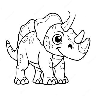 Pagina Para Colorear De Triceratops 8956-7318