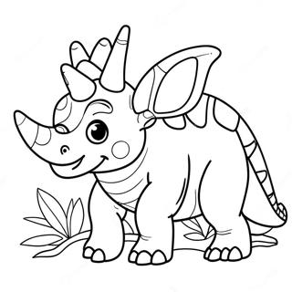 Pagina Para Colorear De Triceratops 8956-7319