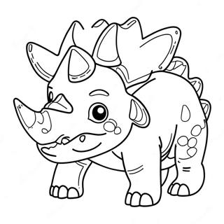 Pagina Para Colorear De Triceratops 8956-7320