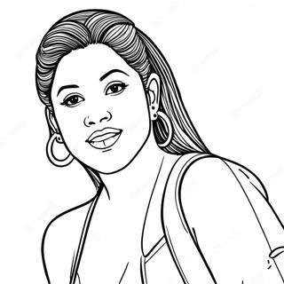 Pagina Para Colorear De Selena Quintanilla 9006-7360