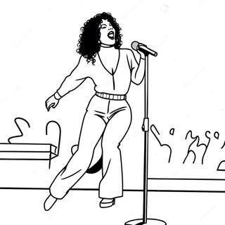 Pagina Para Colorear De Selena Quintanilla Actuando En El Escenario 9007-7363