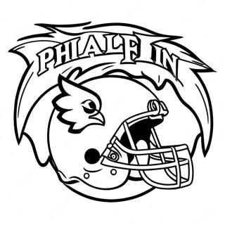 Pagina Para Colorear Del Logo De Philadelphia Eagles 901-718