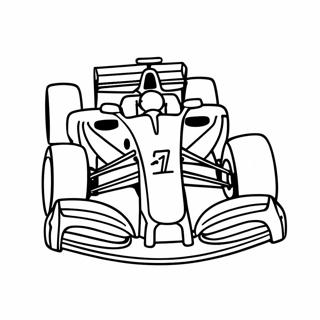 Pagina Para Colorear De Un Coche De Carreras De Formula 1 9056-7398