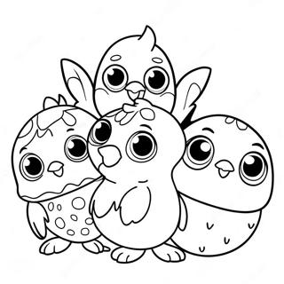 Pagina Para Colorear De Los Adorables Amigos Hatchimal 9087-7426