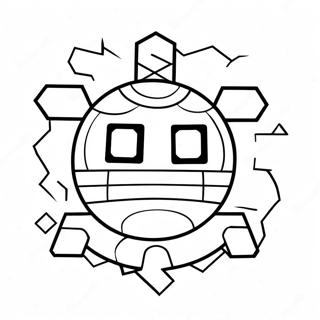 Pagina Para Colorear Del Logo De Geometry Dash 9116-7446