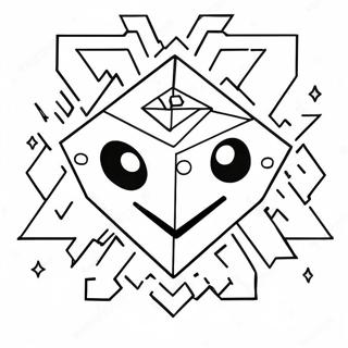 Pagina Para Colorear Del Logo De Geometry Dash 9116-7447