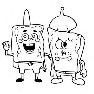 Pagina Para Colorear De Spongebob Y Patrick 911-726