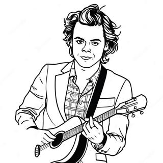 Pagina Para Colorear Harry Styles En Concierto 9197-7516