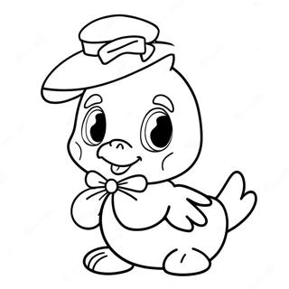 Pagina Para Colorear De La Linda Daisy Duck Con Un Lazo 922-737