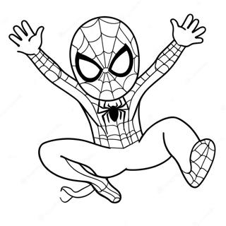 Spiderman Lindo Páginas Para Colorear