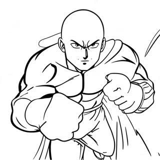 Pagina Para Colorear De Saitama En Accion 9307-7601