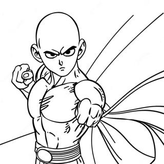 Pagina Para Colorear De Saitama En Accion 9307-7604