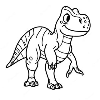 Pagina Para Colorear De Un T Rex Realista 931-742