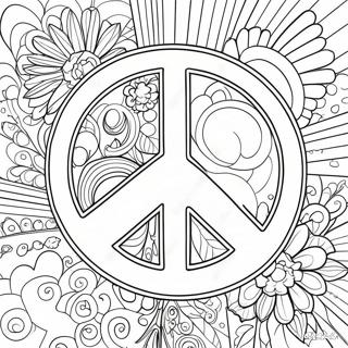 Pagina Para Colorear Del Signo De Paz 941-750