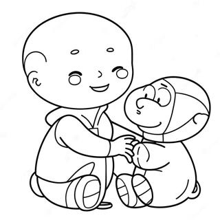 Pagina Para Colorear De Caillou Con Su Juguete Favorito 9427-7697