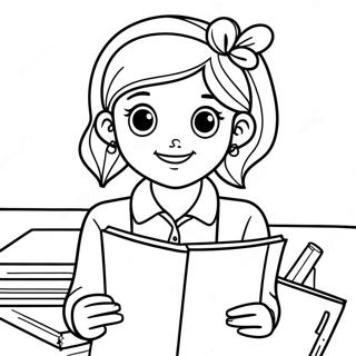 Pagina Para Colorear De Dork Diaries 9466-7723