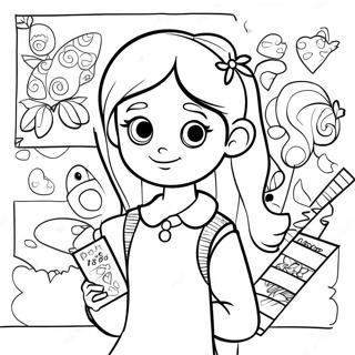 Pagina Para Colorear De Dork Diaries 9466-7724