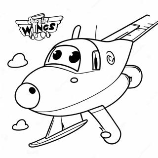 Pagina Para Colorear De La Aventura Voladora De Super Wings 9557-7799