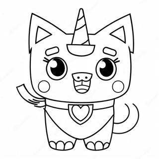 Unikitty Páginas Para Colorear