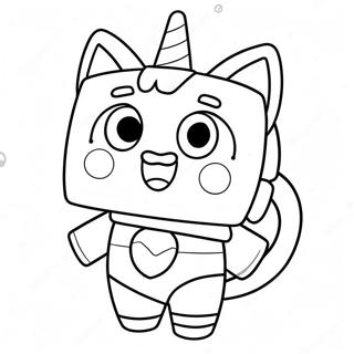 Pagina Para Colorear De Unikitty Feliz Con Arcoiris 9627-7854