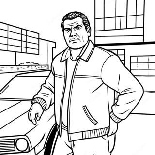 Pagina Para Colorear De Un Personaje De Gta En Accion 9647-7872