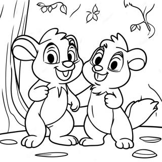 Pagina Para Colorear De Chip Y Dale 9686-7899