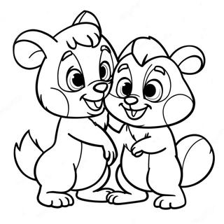 Pagina Para Colorear De Chip Y Dale 9686-7900