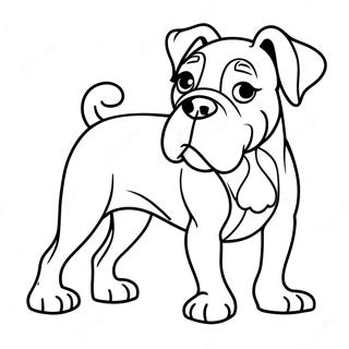 Pagina Para Colorear De Perro Boxer Jugueton 9747-7960