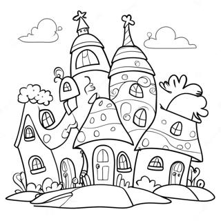 Pagina Para Colorear De Casas Coloridas De Whoville 9827-8088