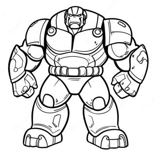 Pagina Para Colorear De Hulk Buster 9866-8114