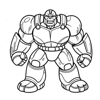 Pagina Para Colorear De Hulk Buster En Accion 9867-8119