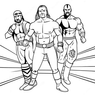 Pagina Para Colorear De Superestrellas De La Wwe En Accion 9907-8152