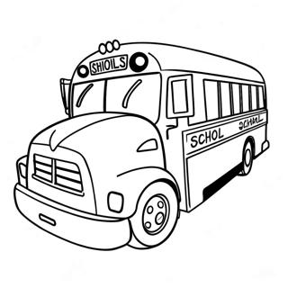 Pagina Para Colorear De Autobus Escolar 9976-8203